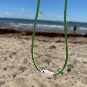 Green Beaded Necklace